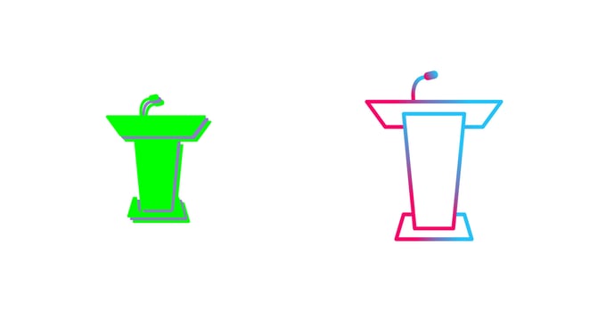 Podium Icon Design vector
