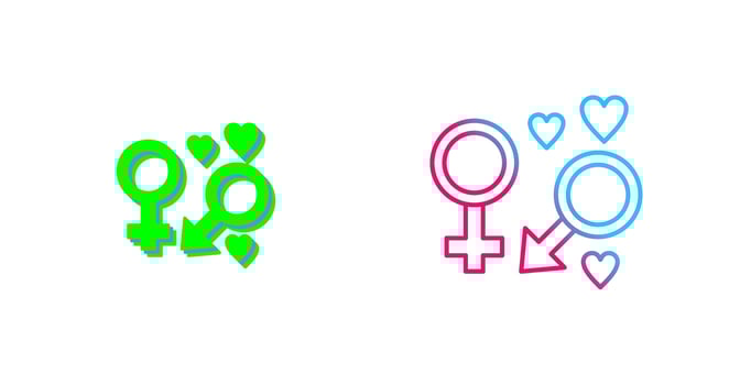 Genders Icon Design vector