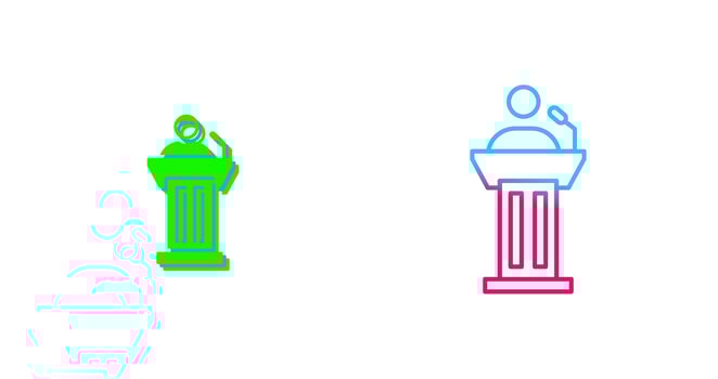 Podium Icon Design vector