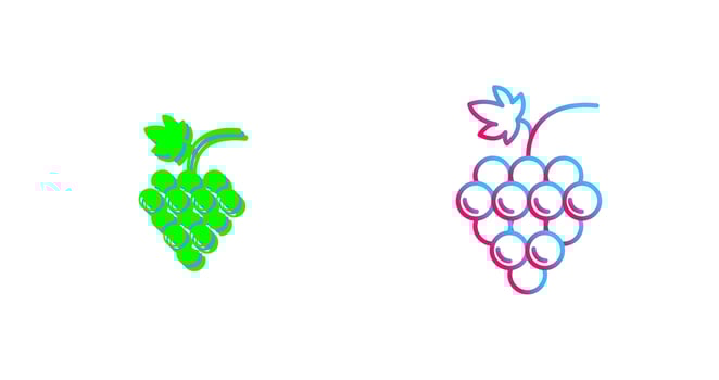 Grapes Icon Design vector