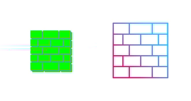 Wall Icon Design vector