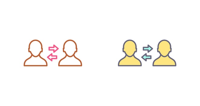 Unique Consulting Services Icon Design vector