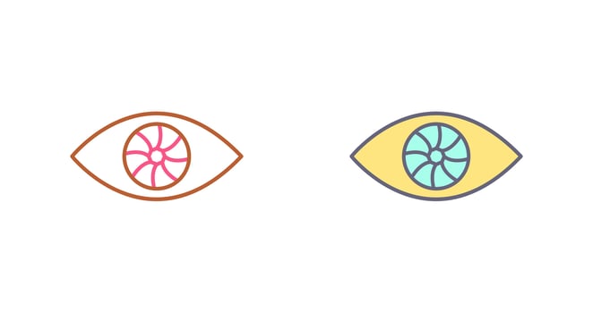 Unique Eye Icon Design vector