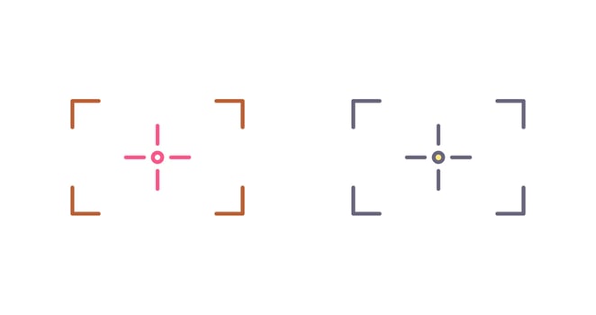 Unique Focus Icon Design vector