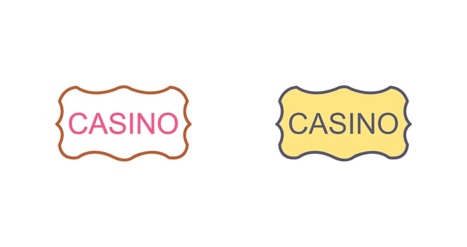Casino Sign Icon Design vector