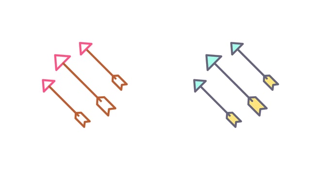 Unique Arrows Icon Design vector