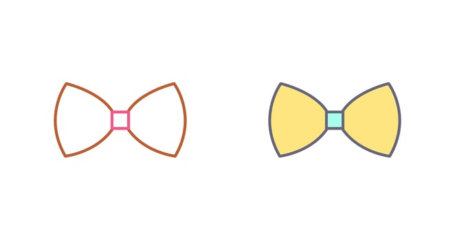 Bow Tie Icon Design vector