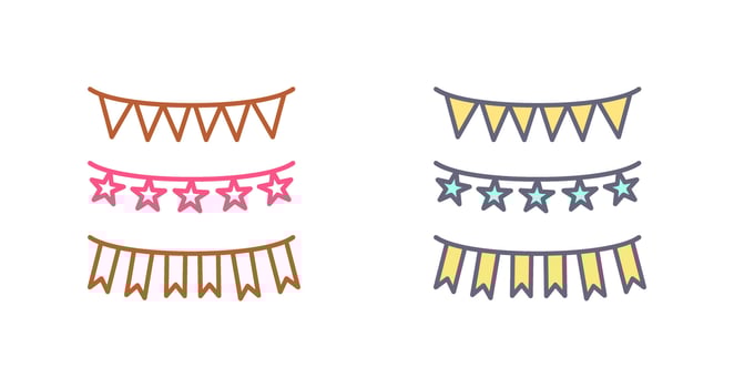 Garlands Icon Design vector