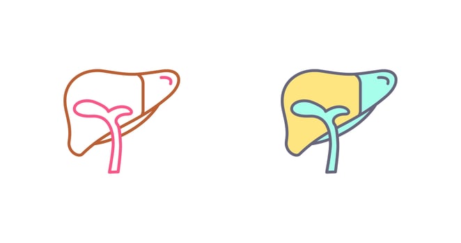 Liver Icon Design vector
