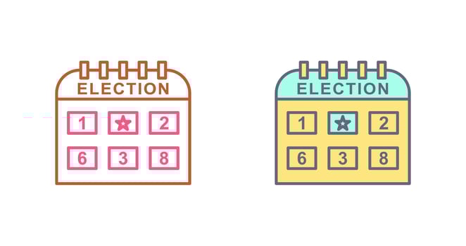 Election Day Icon Design vector