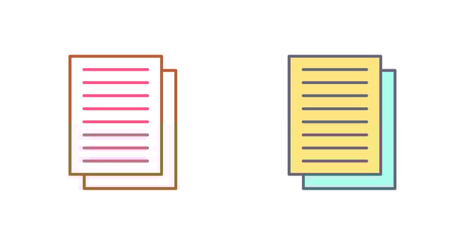 Document Icon Design vector