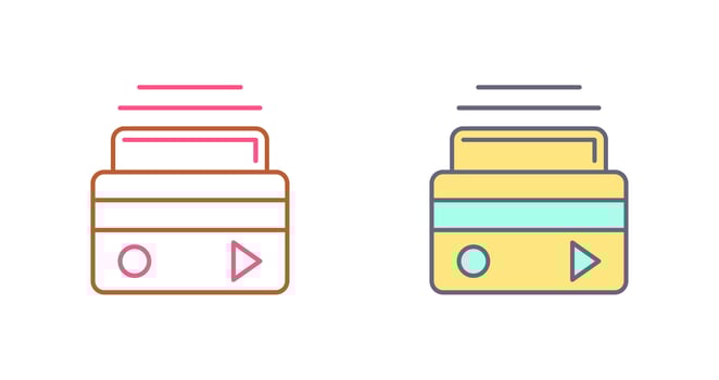 Atm Card Icon Design vector