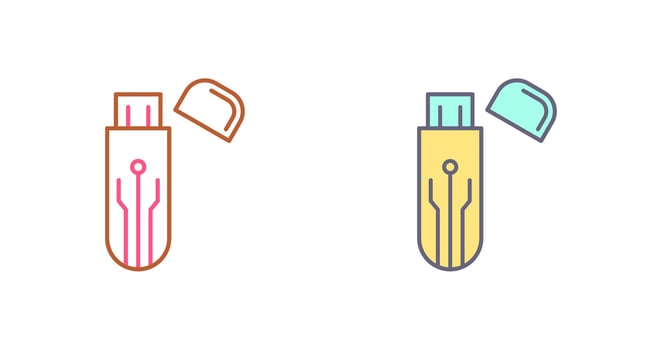 Usb Icon Design vector