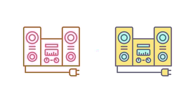 Stereo Icon Design vector