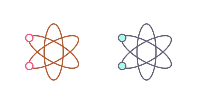 Atom Icon Design vector