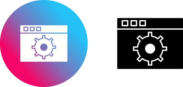 Unique Settings Icon Design vector