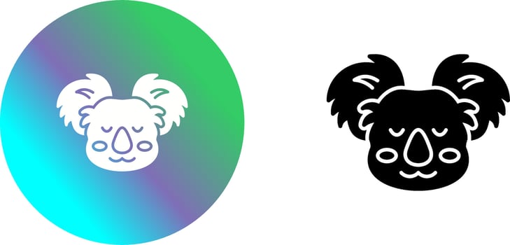 Koala Icon Design vector