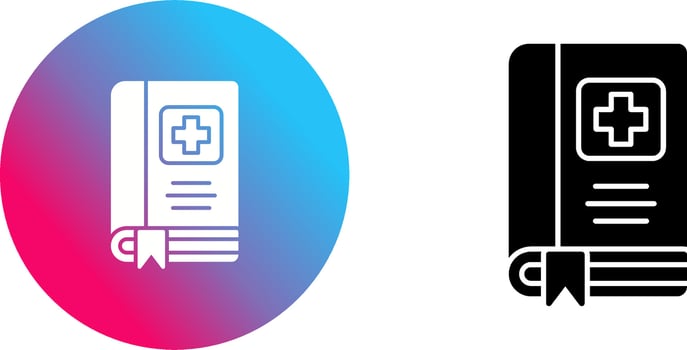 Medical Book Icon Design vector