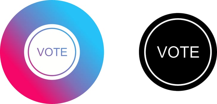 Vote Link Icon Design vector