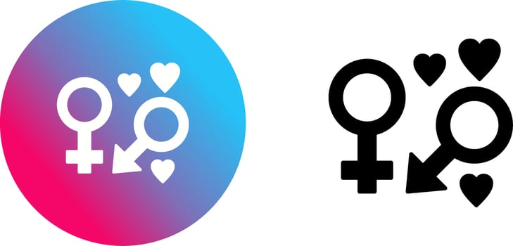 Genders Icon Design vector