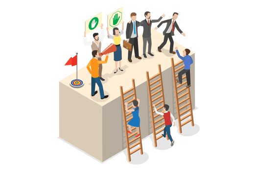 3D Isometric Flat Conceptual Illustration of Social Solidarity png