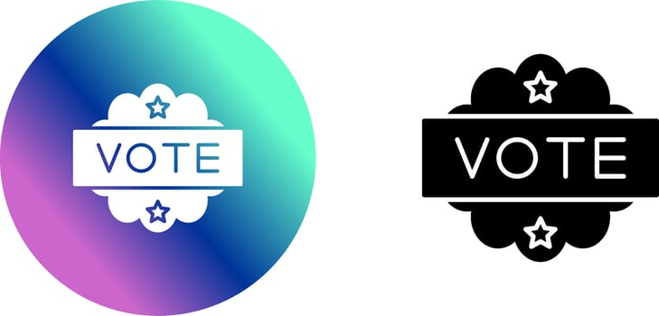 Vote Icon Design vector