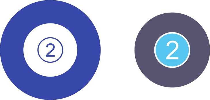 Pool Ball Icon Design vector