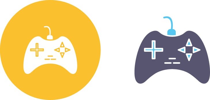 Unique Gaming Console Icon Design vector