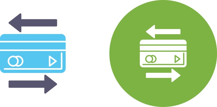 Transaction Icon Design vector