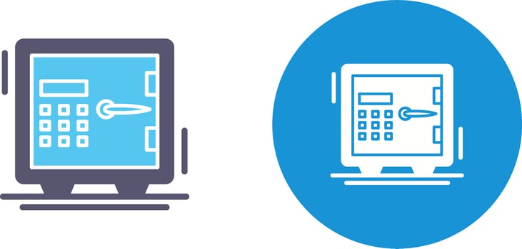safe Icon Design vector