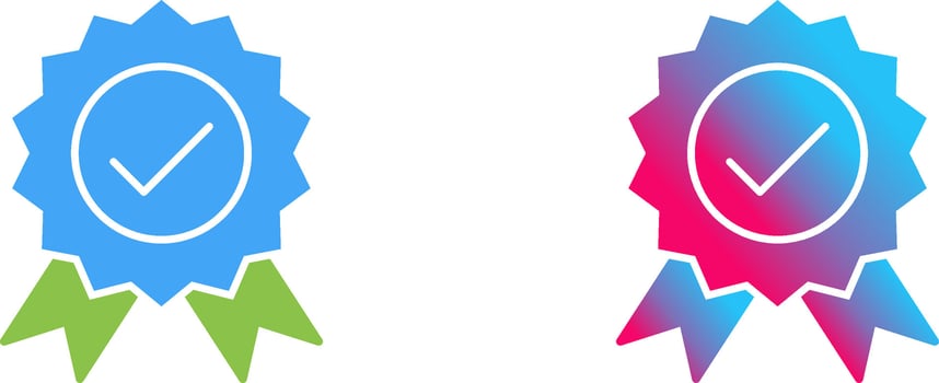 Unique Quality Control Icon Design vector