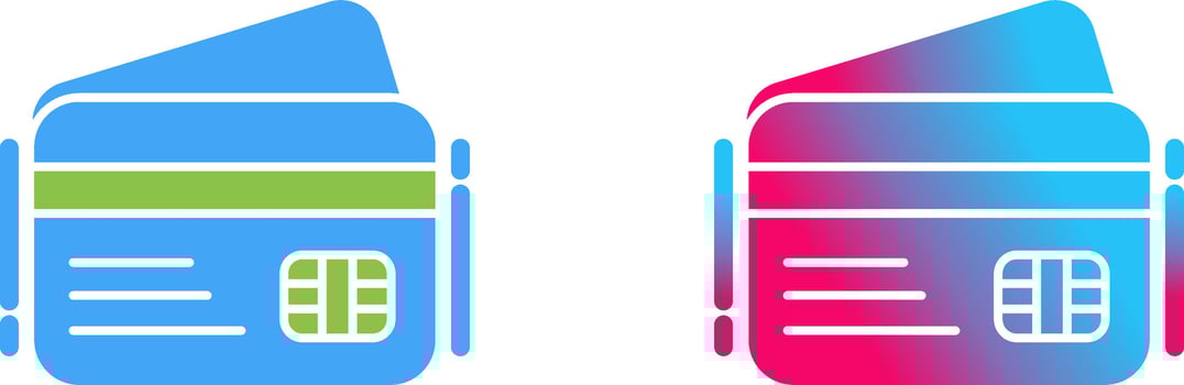 Credit Card Icon Design vector