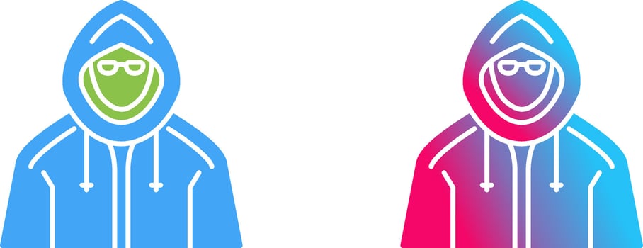 Hacker Icon Design vector