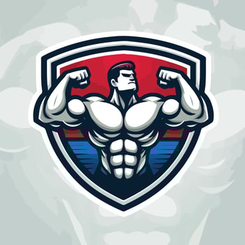 Fitness Bodybuilder design man vector
