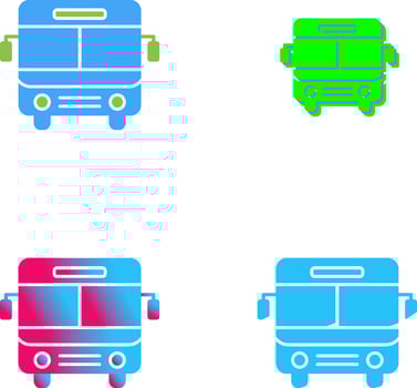 Bus Icon Design vector