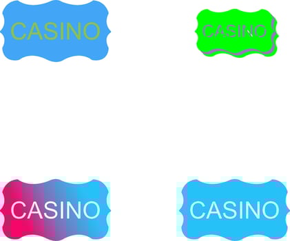 Casino Sign Icon Design vector