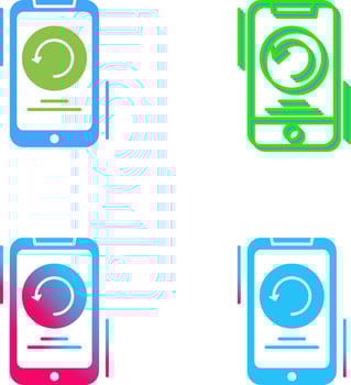 Restart Icon Design vector