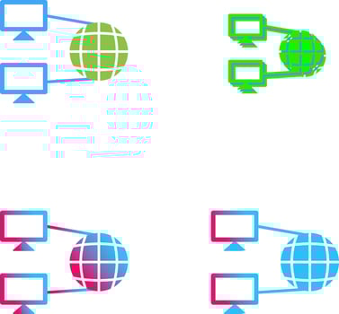 Internet Connectivity Icon Design vector