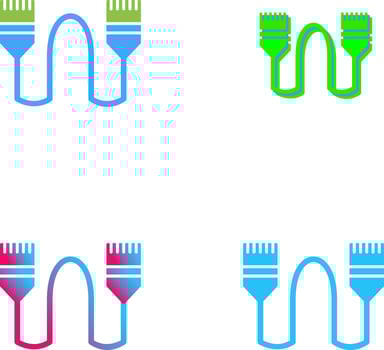 Internet Cable Icon Design vector