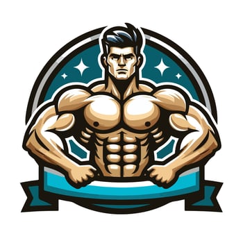 Fitness Bodybuilder design man vector