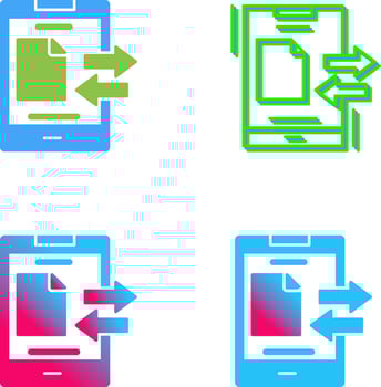 Data Transfer Icon Design vector