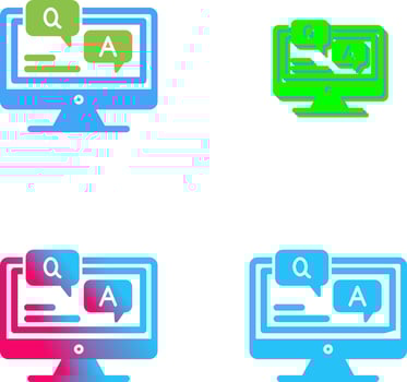 Faq Icon Design vector