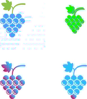 Grapes Icon Design vector