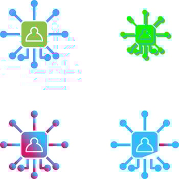 Networking Icon Design vector