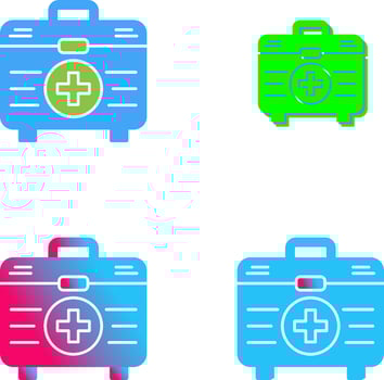 First Aid Kit Icon Design vector