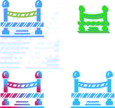 Do Not Cross Line Icon Design vector