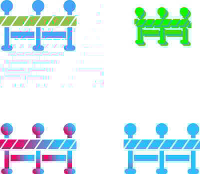 Roadblock Icon Design vector