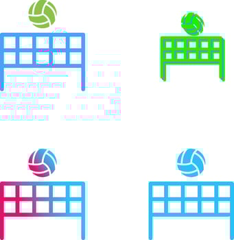 Beach Volleyball Icon Design vector
