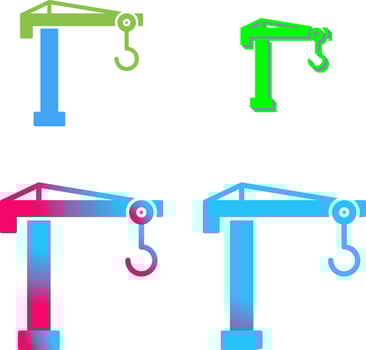 Crane Icon Design vector