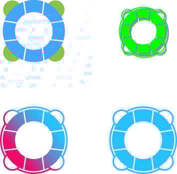 Life Preserver Icon Design vector